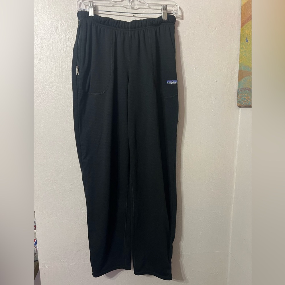 ❌SOLD❌PATAGONIA Vintage Pants Men Soft Shell Grid Fleece Polartec Medium - Picture 1 of 7
